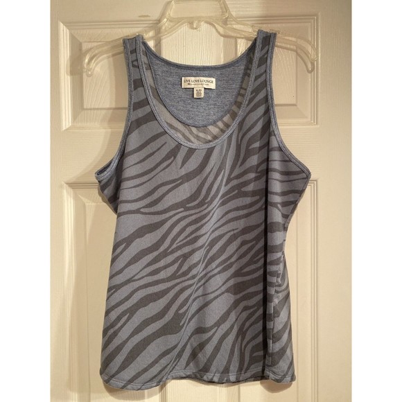 Karen Neuburger Live Love Lounge Lot Of 2 Pajama Tops Stars & Blue Stripes XL - Picture 3 of 7